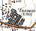 Topographic map of Talove