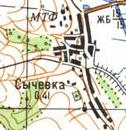 Topographic map of Sychivka