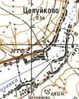 Topographic map of Tsiluykove