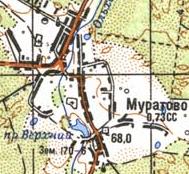 Топографічна карта Муратового