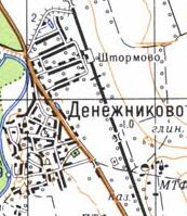 Топографічна карта Денежникового