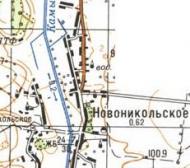 Топографічна карта Новомикільського