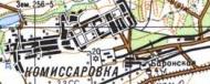 Топографічна карта Комісарівки