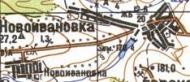 Топографическая карта Новоивановки