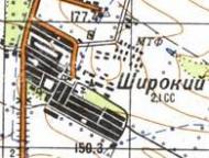 Topographic map of Shyrokyy