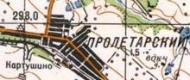 Topographic map of Proletarskyy