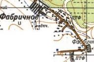 Topographic map of Fabrychne