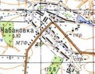 Topographic map of Chabanivka