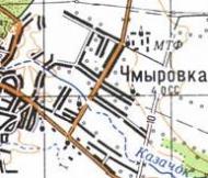 Топографічна карта Чмирівки
