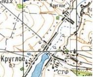 Топографічна карта Круглого