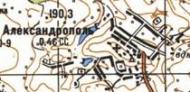 Топографічна карта Олександрополя