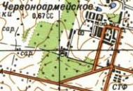 Топографічна карта Червоноармійського