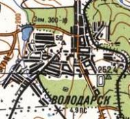 Топографічна карта Володарська