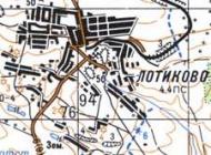 Topographic map of Lotykove