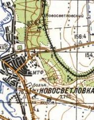Topographic map of Novosvitlivka