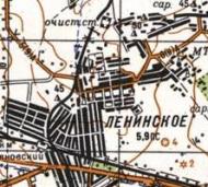 Topographic map of Leninske
