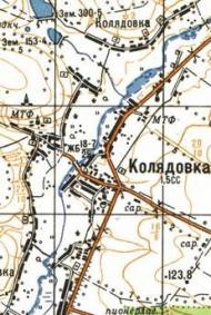 Topographic map of Kolyadivka