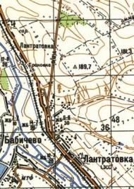 Topographic map of Lantrativka