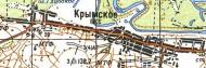 Topographic map of Krymske