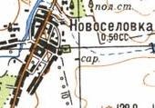 Топографічна карта Новоселівки