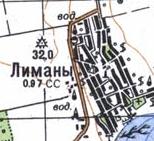 Topographic map of Lymany