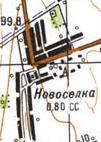 Топографічна карта Новосілки