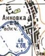 Топографічна карта Ганнівки