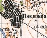 Топографічна карта Павлівки