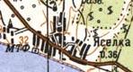 Топографическая карта Яселки