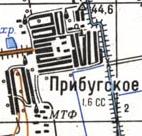Topographic map of Prybuzke