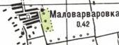 Топографічна карта Маловарварівки