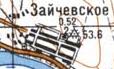 Topographic map of Zaychivske