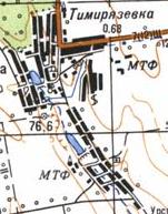 Topographic map of Timiryazyevka