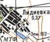 Топографічна карта Лідіївки