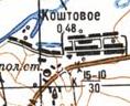 Топографічна карта Коштового