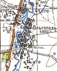 Топографічна карта Ольгополя