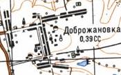 Topographic map of Dobrozhanivka
