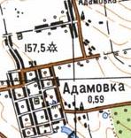 Топографічна карта Адамівки