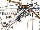 Топографическая карта Полянки