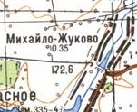 Топографічна карта Михайло-Жукового