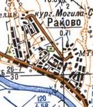 Topographic map of Rakove