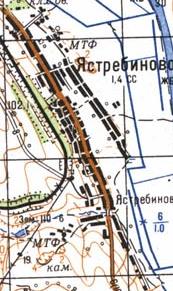 Топографічна карта Яструбинового