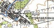 Топографическая карта Петропавловки