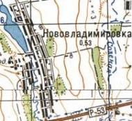 Topographic map of Novovolodymyrivka