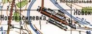 Топографічна карта Нововасилівки