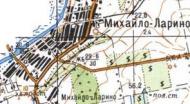 Топографічна карта Михайло-Лариного