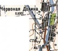 Topographic map of Chervona Dolyna