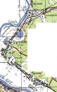 Топографічна карта Бузького
