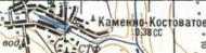 Топографічна карта Кам'яно-Костуватого