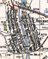 Топографічна карта Явкиного